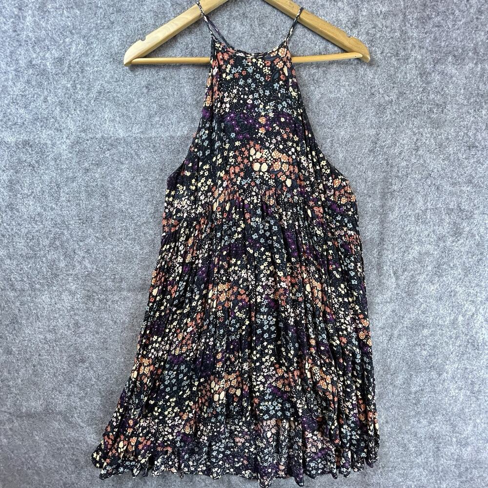 Kimchi Blue Dress Medium Dark Colorful Romantic Lightweight Flowy Summery